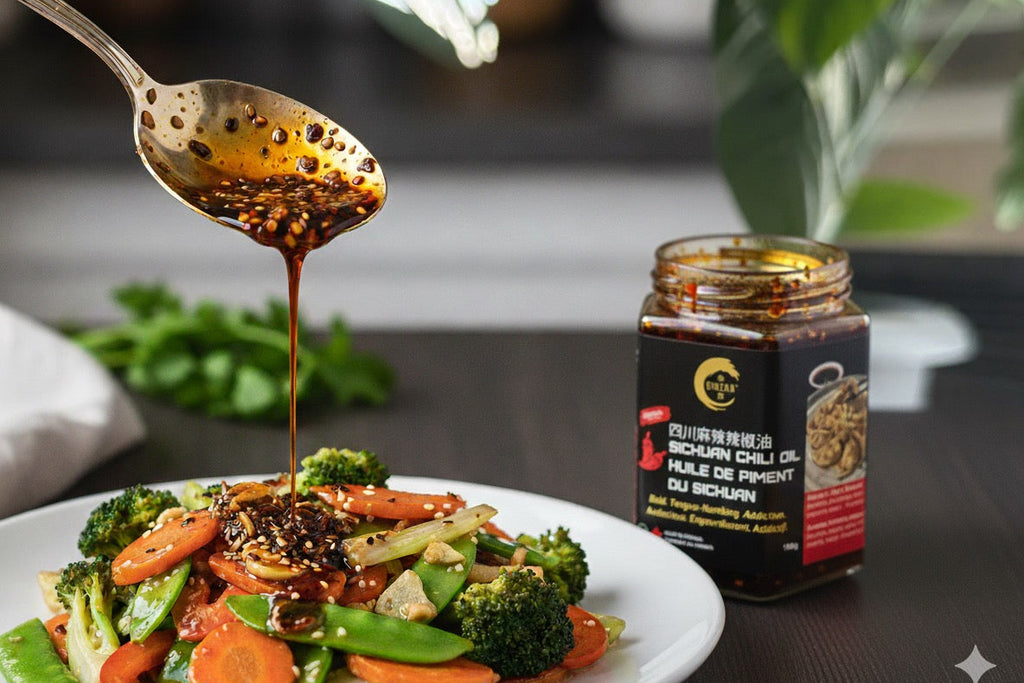 Ginzha Original Sichuan Chili Oil – Spicy MÁLÀ Crisp with Garlic & Peppercorn